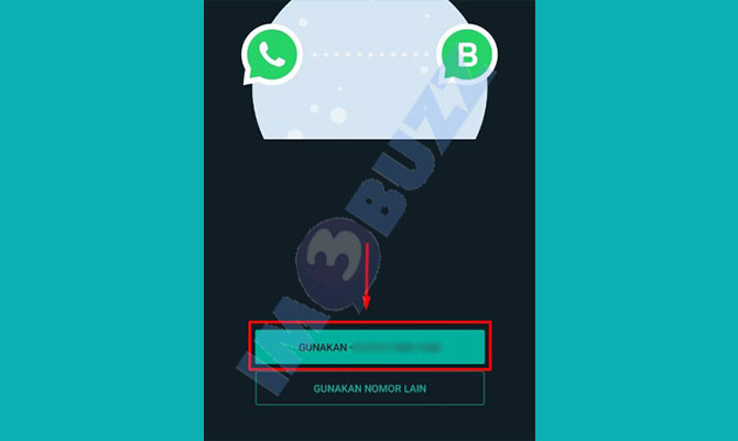 4. Pilih Gunakan Nomor Whatsapp