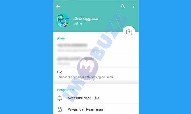 7. Selesai Mengubah Font Profil Telegram