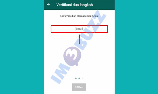 9. Konfirmasi Alamat Email