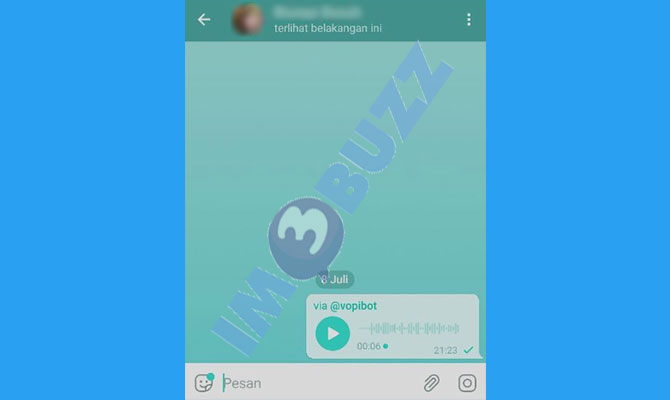 9. Selesai Mengubah Suara di Telegram