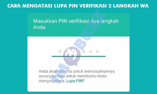 Cara Mengatasi Lupa PIN Verifikasi 2 Langkah WA