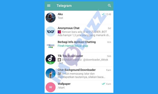 1. Buka Telegram Untuk Memblokir Kontak