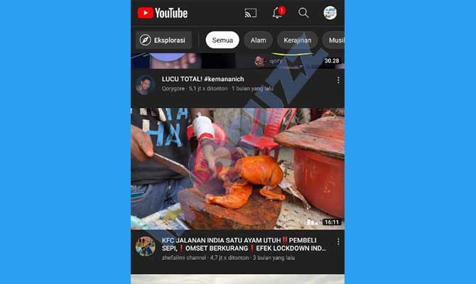 1. Buka Youtube Untuk Download Video Melalui Telegram