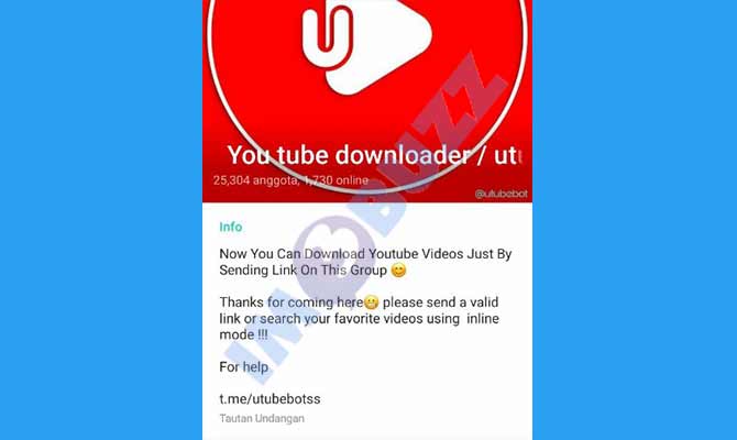 1. Youtube Downloader Bot Telegram Youtube Downloader