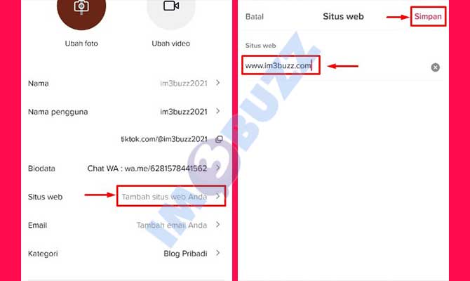 10. Menambahkan Link Situs Web di Bio TikTok