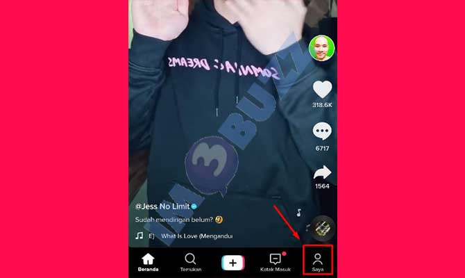 2. Buka Profil TikTok Untuk Menambahkan Menjadi Akun TikTok Pro