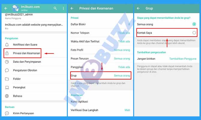 2. Cara Memblokir Undangan Grup Telegram