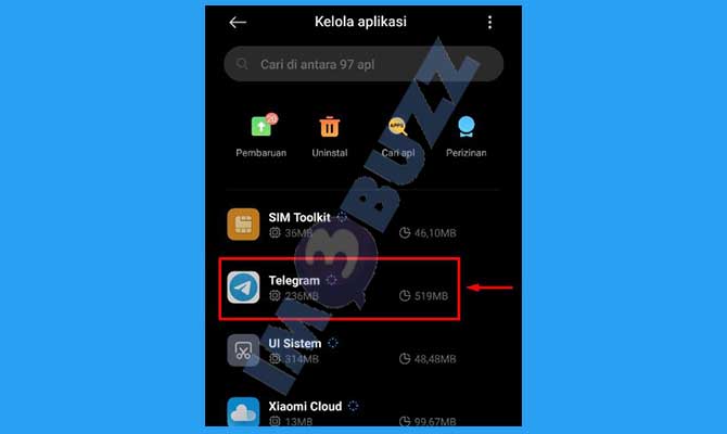 2. Cari Aplikasi Telegram