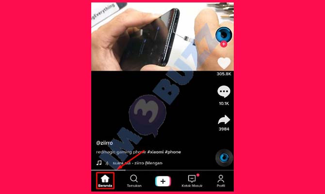 2. Cari dan Putar Video TikTok