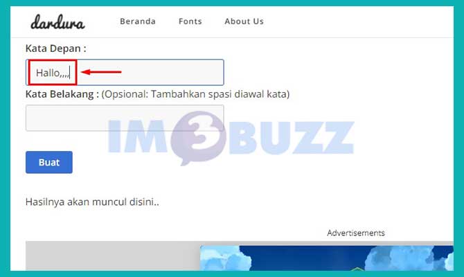 2. Masukkan Tulisan Sebelum Read More