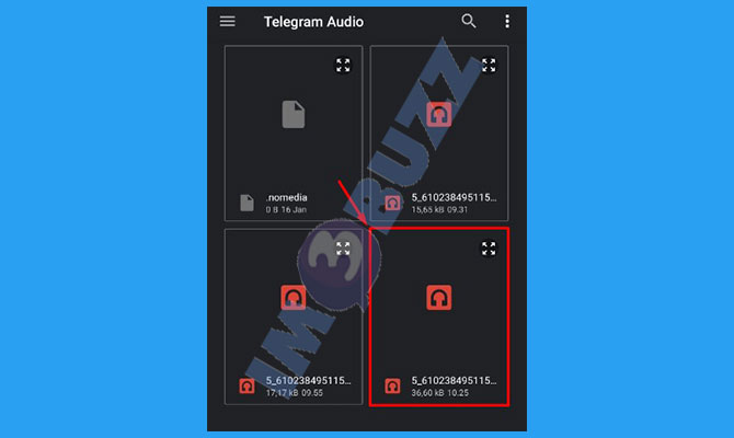 3. Cari File Voice Note Telegram