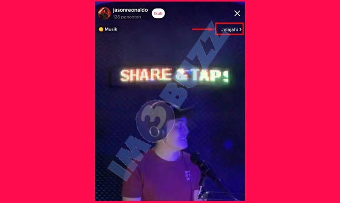 3. Ketuk Jelajahi Siaran Langsung TikTok