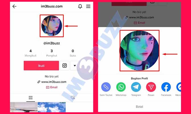 3. Ketuk Video Profil TikTok