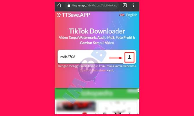 4. Ketuk Ikon Download