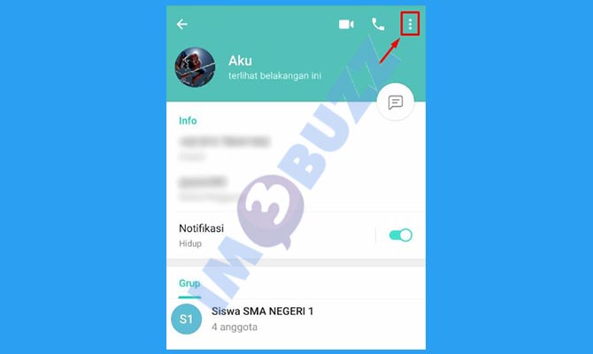 4. Ketuk Ikon Titik Tiga Vertikal Untuk Memblokir Kontak