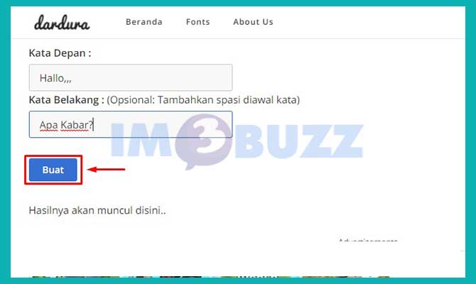 4. Klik Buat Read More WA