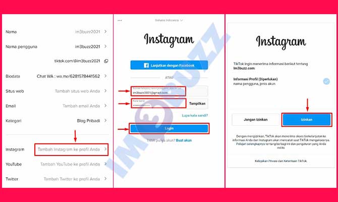 4. Menambahkan Link IG di Bio TikTok