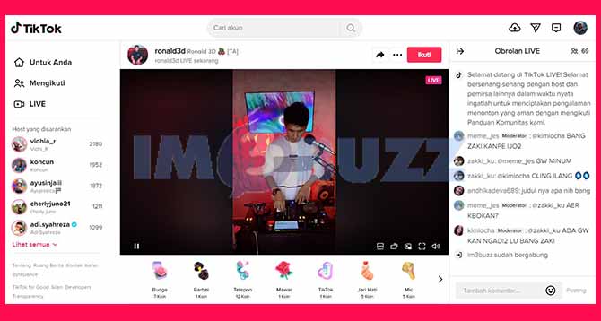 5. Selesai Menonton Live Di TikTok PC