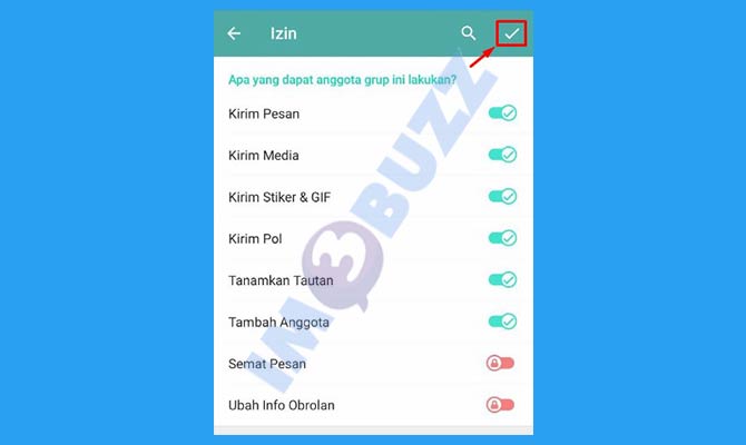 7. Ketuk Tanda Centang Untuk Matikan Slow Mode