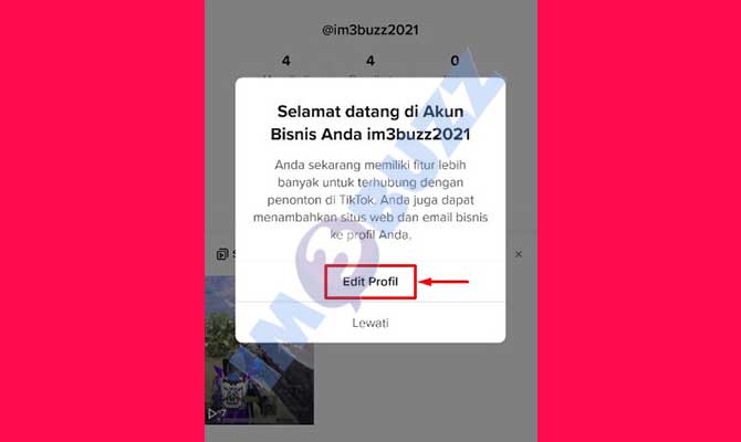 8. Ketuk Edit Profil Untuk Tambah Link di Bio