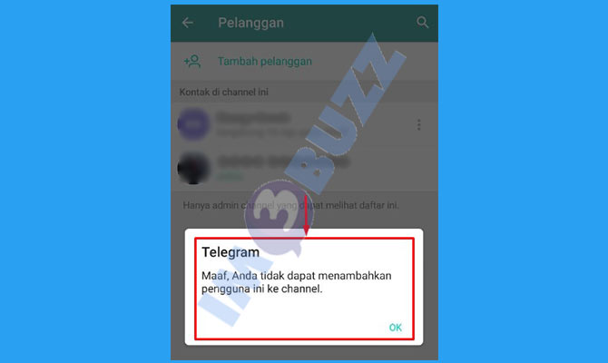 8. Tidak Bisa Menambahkan ke Grup Jika Telegram di Blok