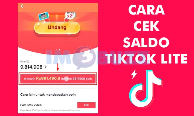 Cara Cek Saldo di TikTok Lite