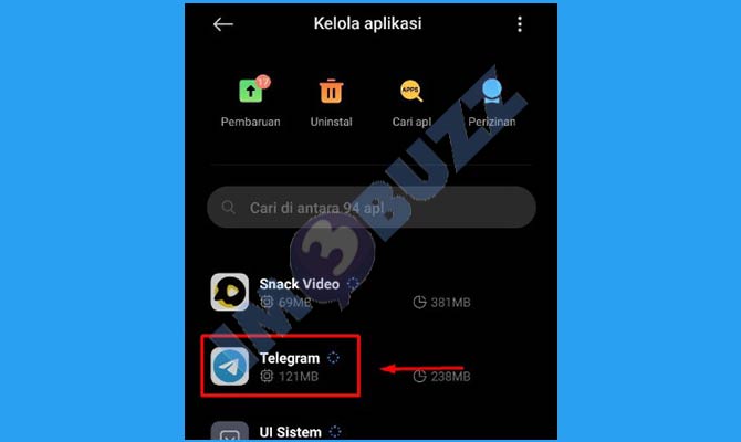 Cari Aplikasi Telegram