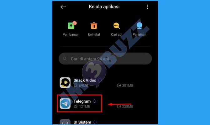 Cari Aplikasi Telegram