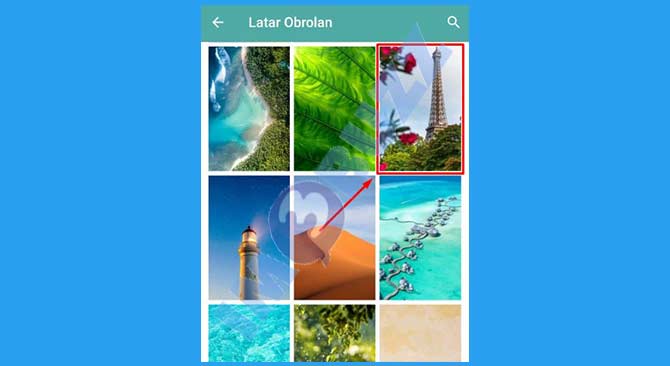 Cari Wallpaper Bawaan Telegram