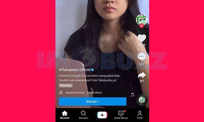 Contoh Iklan TikTok Brand Takeover