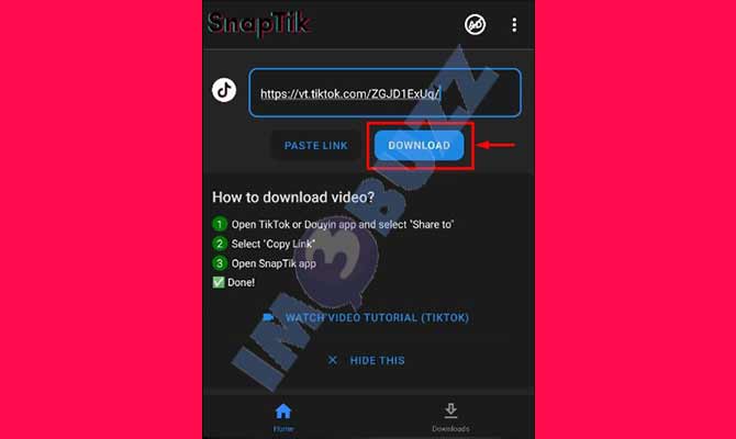 Ketuk Download Video TikTok Yang di Privasi