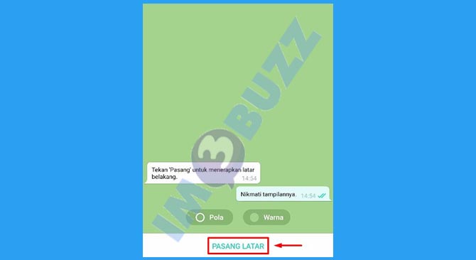 Ketuk Pasang Latar Obrolan Telegram Wallpaper Solid