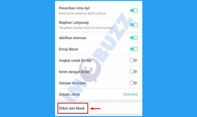 Ketuk Stiker dan Mask