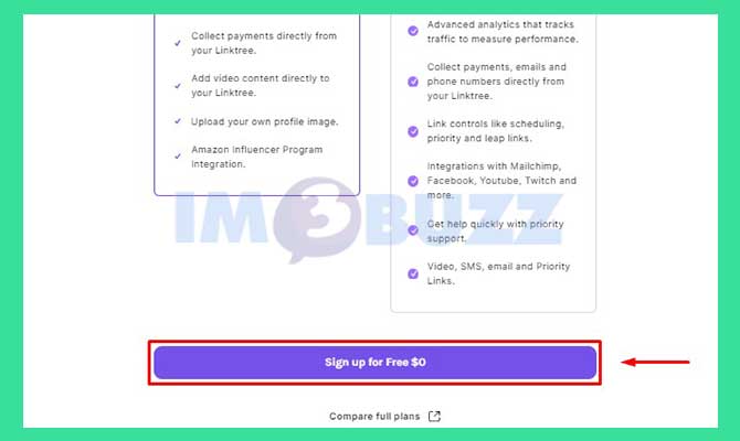 Lakukan Daftar Linktree