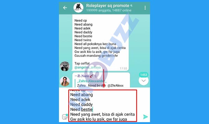 Lakukan Promote RP Telegram