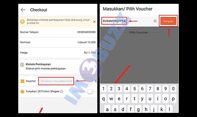 Masukkan Kode Voucher Pulsa Dari Snack Video