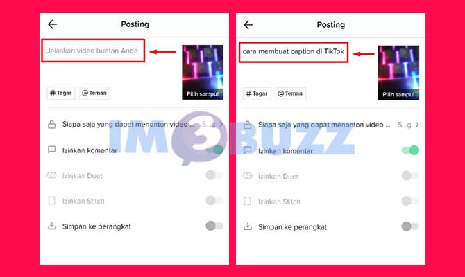 Proses Edit Caption TikTok