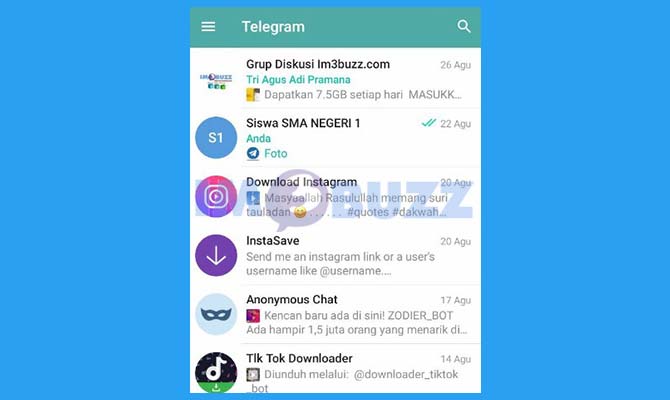 1. Buka Aplikasi Telegram di HP