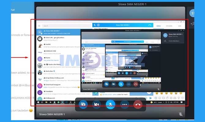 7. Selesai Share Screen Telegram PC