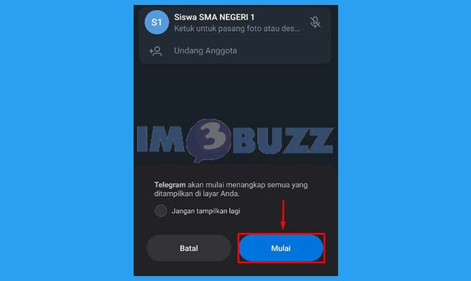 7. Tap Mulai