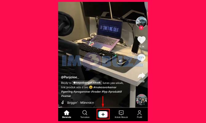 Buat Video Baru di TikTok