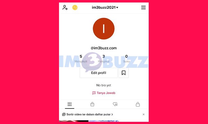 Buka Profil TikTok Untuk Cek Kode Pembayaran