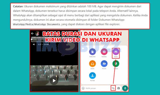 Durasi Dan Ukuran Maksimal Mengirim Video di WA