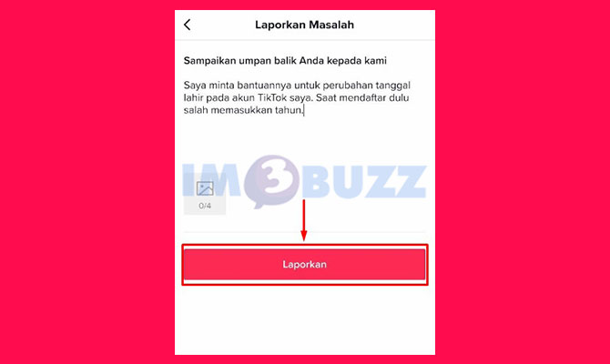 Kirimkan Laporan Untuk Mengganti atau Mengubah Tanggal Lahir di TikTok