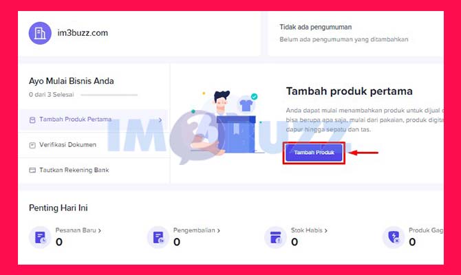 Klik Tambah Produk