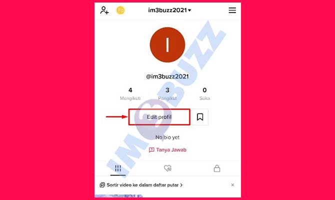 Lakukan Edit Akun TikTok