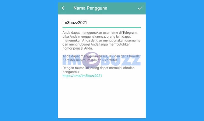 Membagikan ID Telegram Berupa Link