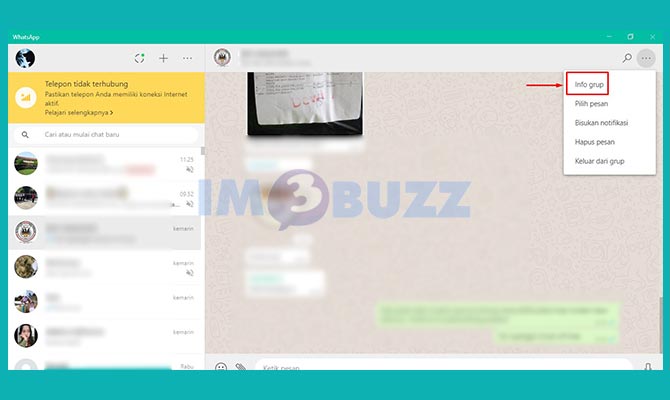 Pilih Info Grup WA