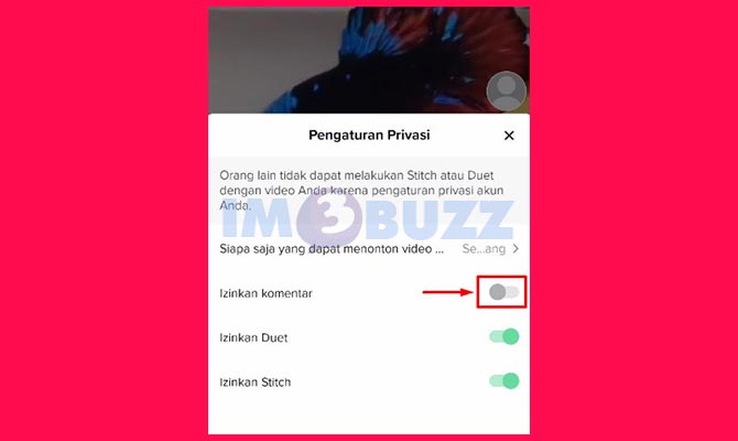 Proses Mengaktifkan Komentar