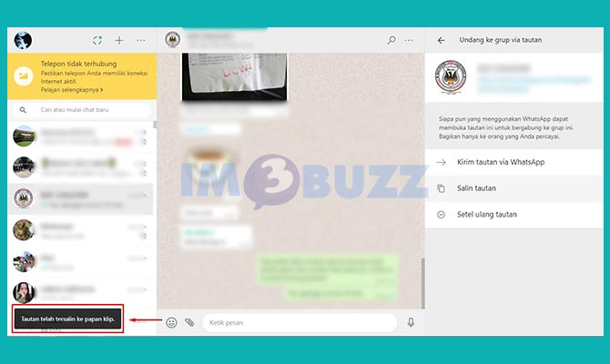  Selesai Copy Link Grup di WA Web